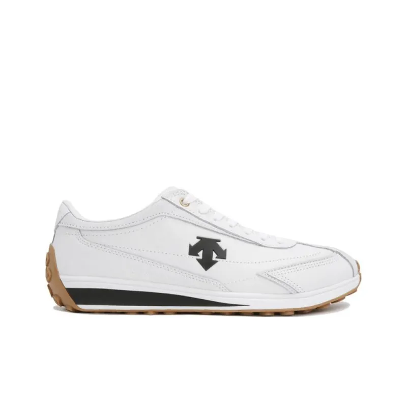 DESCENTE Cron Racer Slip Resistant Cushioning Abrasion Resistant Low Top Skateboard Shoes Unisex White-1