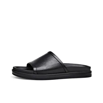 YEDANI Slide Slippers Men Black/Brown
