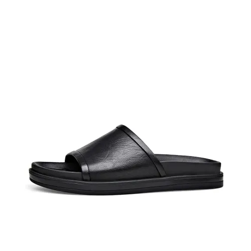 YEDANI Slide Slippers Men Black/Brown