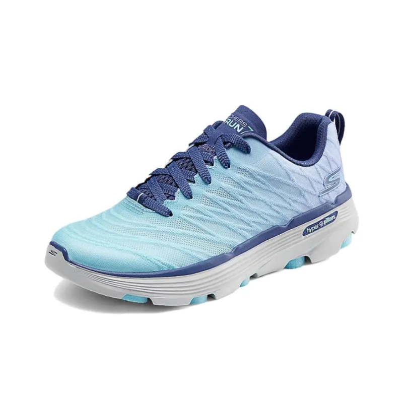 Skechers Cushioned Wear Resistant Lightweight Low Top Running Shoes Women's Blue-2