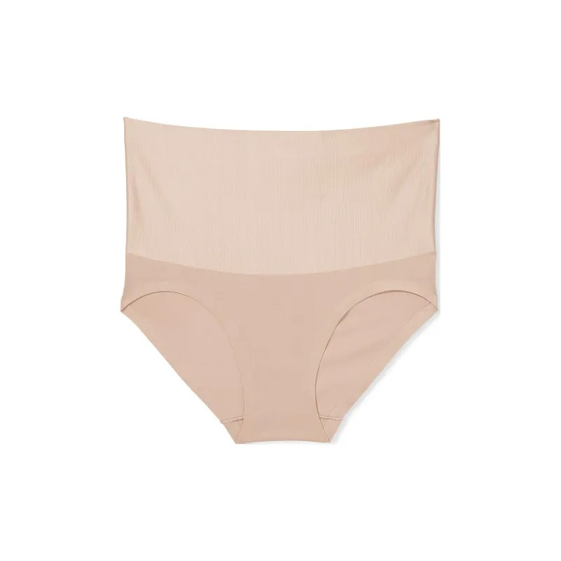 Victoria's Secret BODY BY VICTORIA Smoothing Shimmer Brief/Praline Underpants Women's 1 Pack Apricot-0