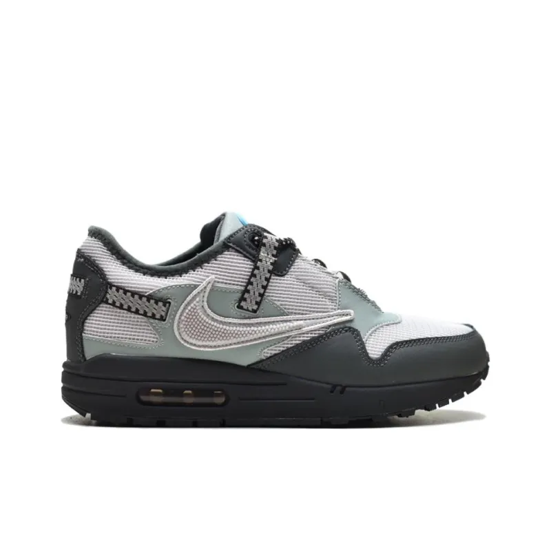 Travis Scott X Nike Air Max 1 Running Shoes Men Low Top Blue/Gray/Black-1
