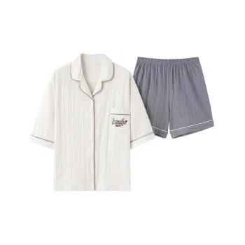 The Story Of The Flower Season Pajama Set Women's White