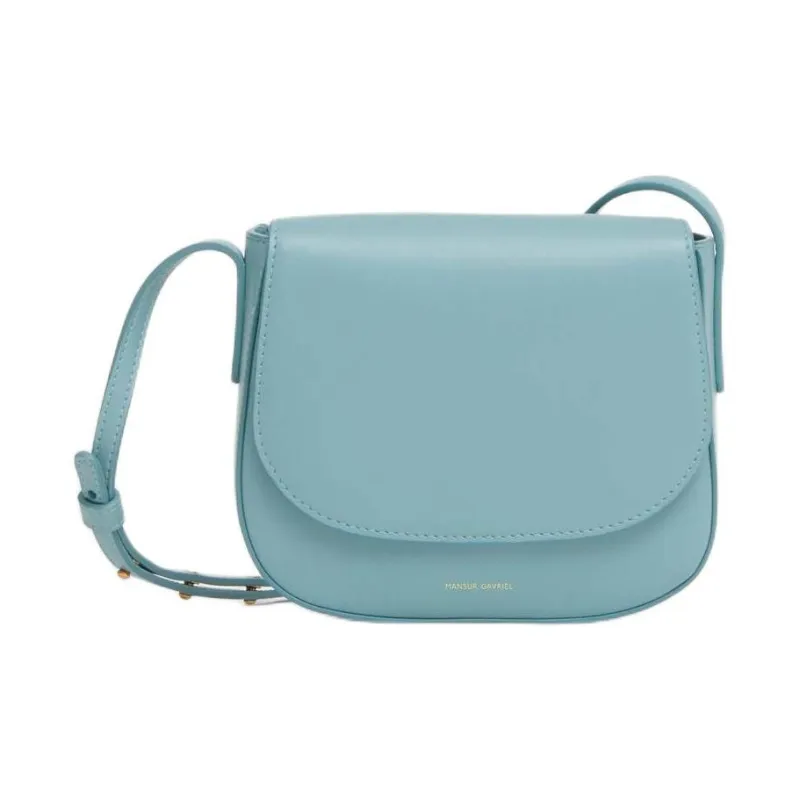 MANSUR GAVRIEL Leather Shoulder Bag Crossbody Bag Mini Women's Blue-0