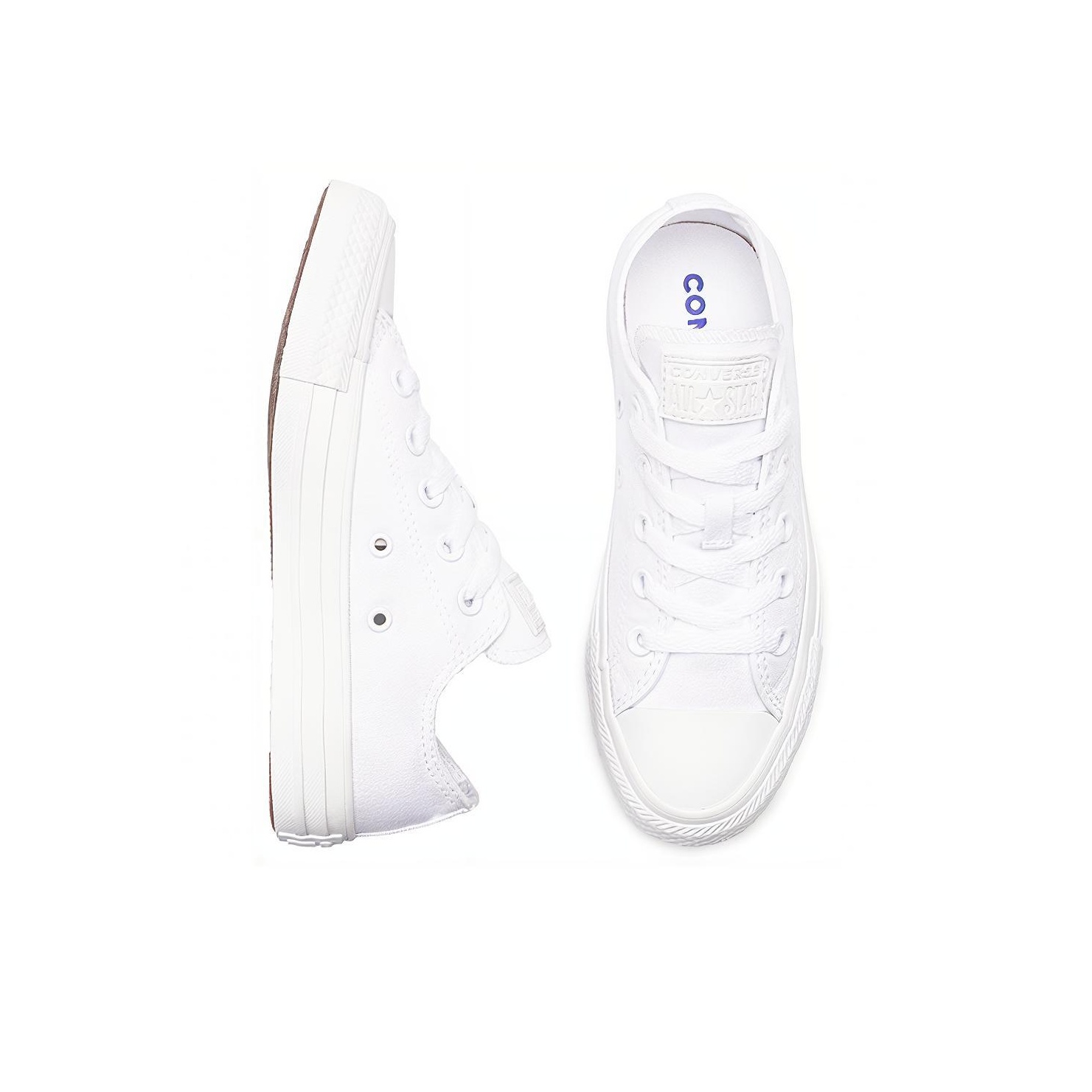 Converse Chuck Taylor All Star Low White Monochrome POIZON