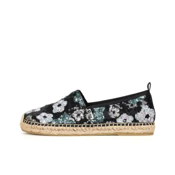 Joy&Mario Espadrilles Women's Black/Silver/Champagne
