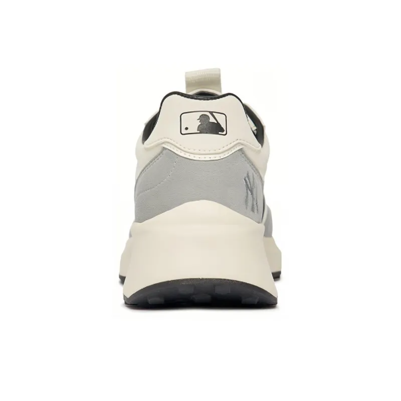 MLB Chunky Jogger Cushioning Anti Slip And Wear Resistant Low Top Chunky Sneakers Unisex Gray White-4