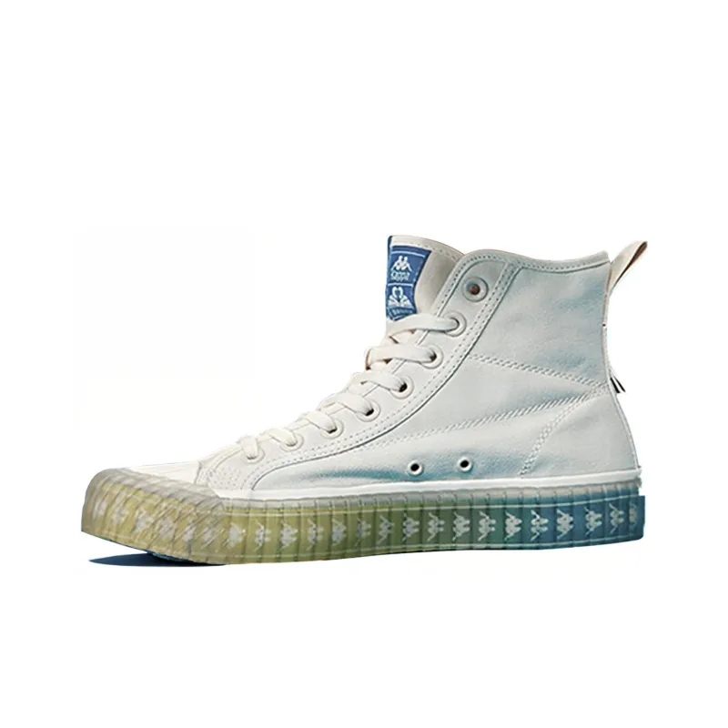 Doraemon x Kappa Slip-Resistant Coverage High-Top Skateboard Shoes Unisex White-0