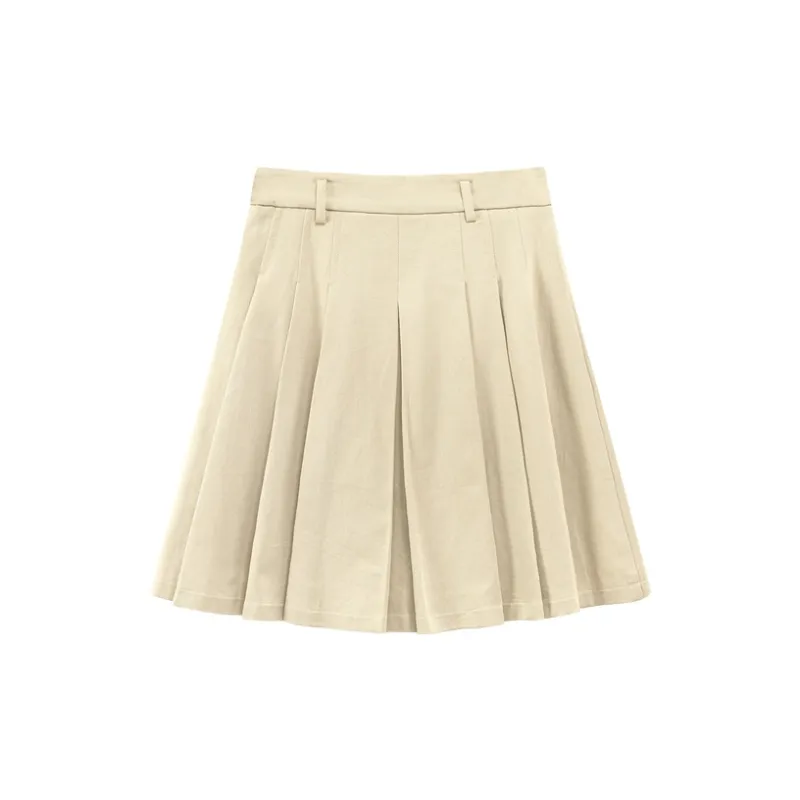 CHUU Casual Short Skirts Women's Khaki-1