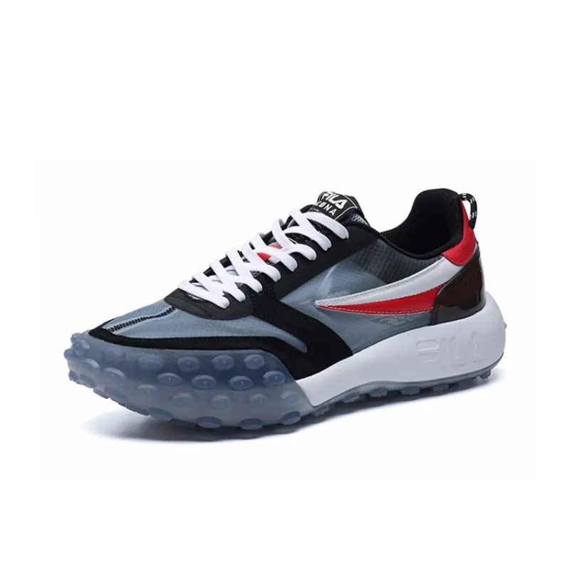 FILA Gara Cushioning Anti Slip Wear Resistant Breathability Low Top Chunky Sneakers Men's Daybreak Gray-2