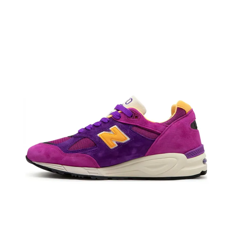 New Balance 990v2 MiUSA Teddy Santis Purple Yellow-0