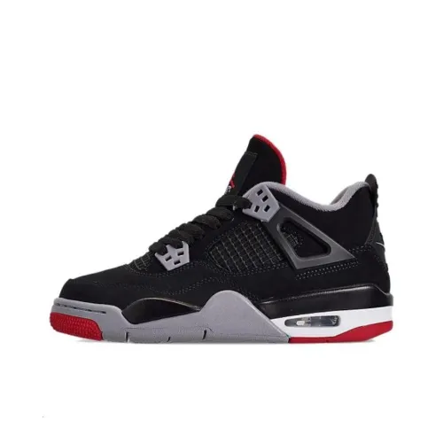 Jordan Air Jordan 4 Reimagined Cushioning Anti Slip And Wear Resistant Mid Top womens air jordan 1 high og satin snake Men's Black Red