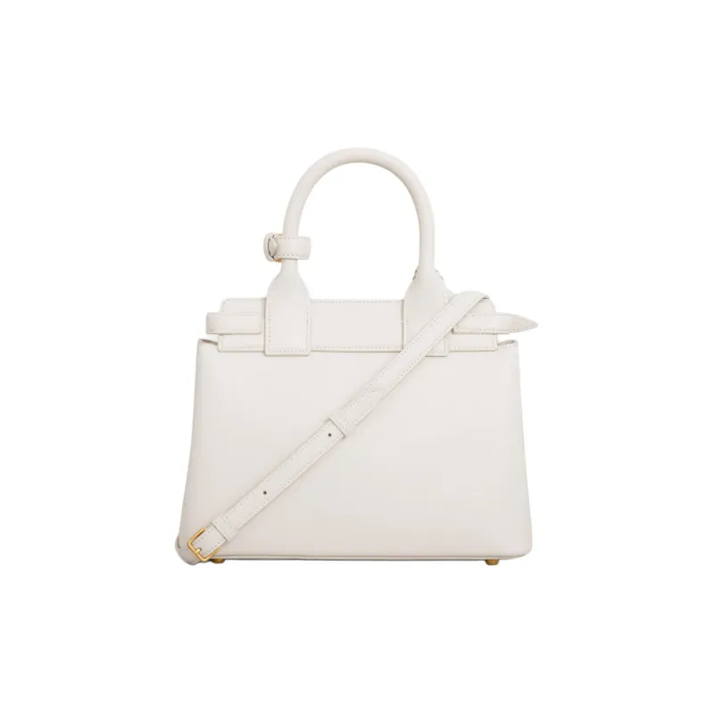 CELINE Soft Cow Leather Shoulder Bag Crossbody Bag Handbag Women's White-2