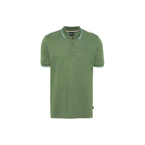 HUGO BOSS Polo Shirts Men Apple Green