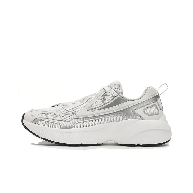 FILA FUSION CRED Leader Abrasion Resistant Breathable Low Top Casual City Commute Running Shoes Men's White-0