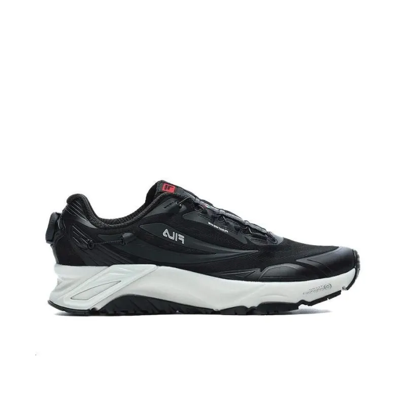 FILA BOA LYNX 1+ Anti Slip Wear Resistant Low Top Casual Running Shoes Men's Black-1