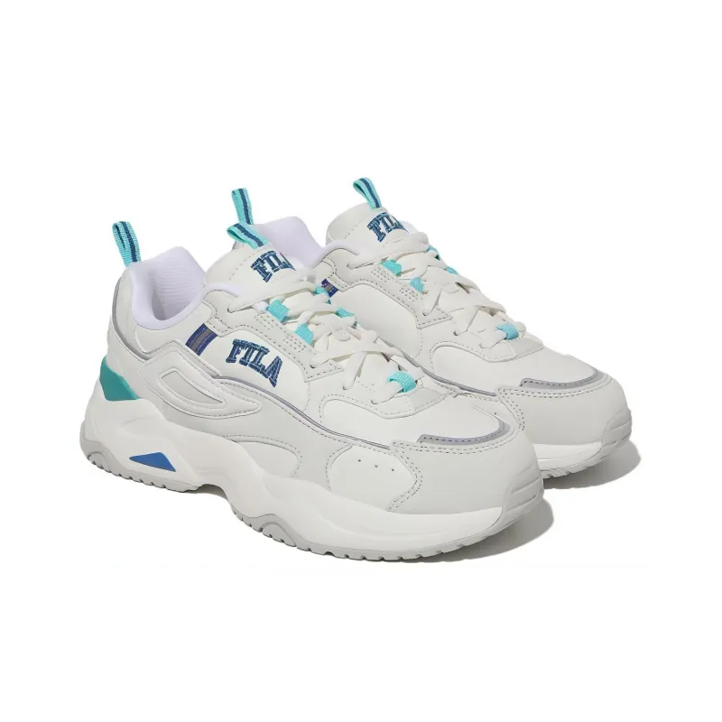 FILA Cushioning, Slip Resistant, And Abrasion Resistant Low Top Casual Shoes Unisex White Green-2