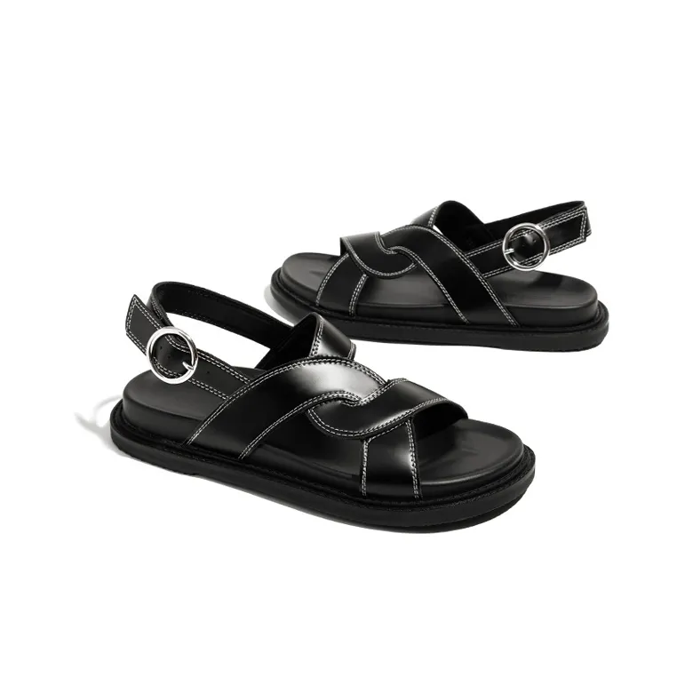 Old Meow Beach Sandals Women's Black/Yellow-1