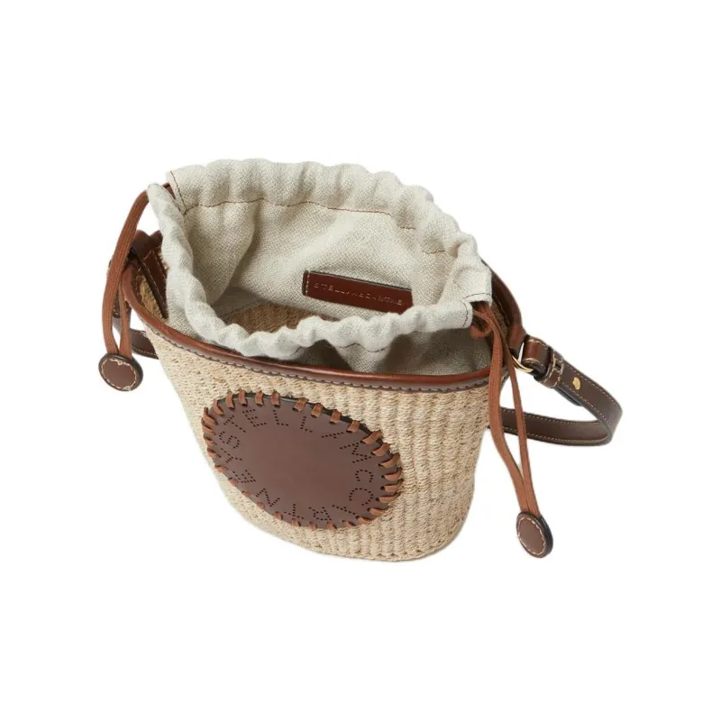 Stella McCartney Logo Appliqué Drawstring Bucket Bag-3