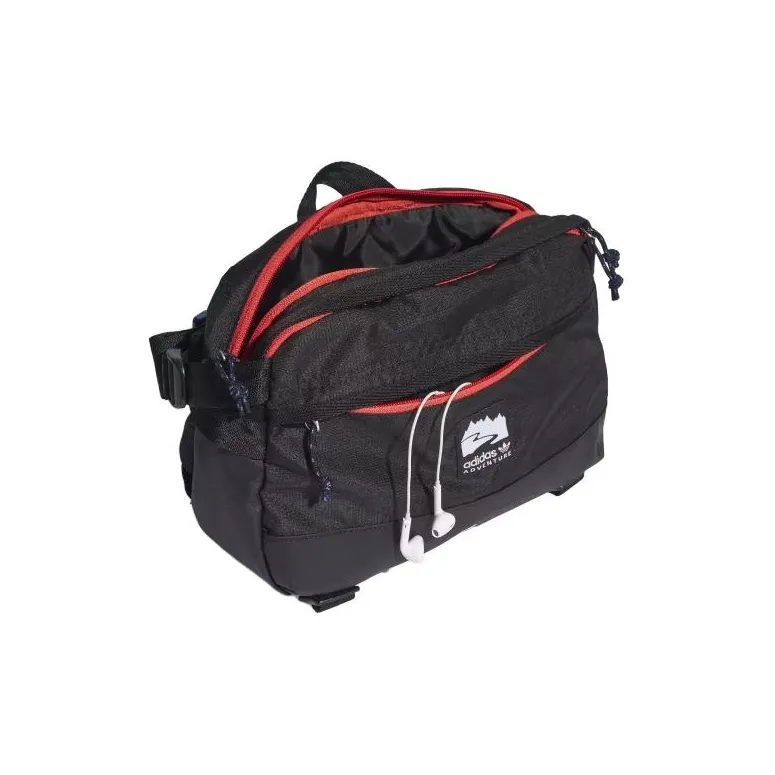 Adidas Originals Polyester Sports Bag, Sling Bag, Fanny Pack Shoulder Bag Regular Unisex Black-3
