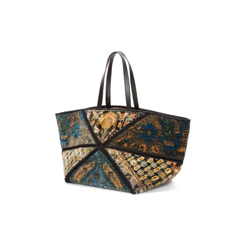 LOEWE Silk And Wool Blend Handbag Extra Large Unisex Multicolor-1
