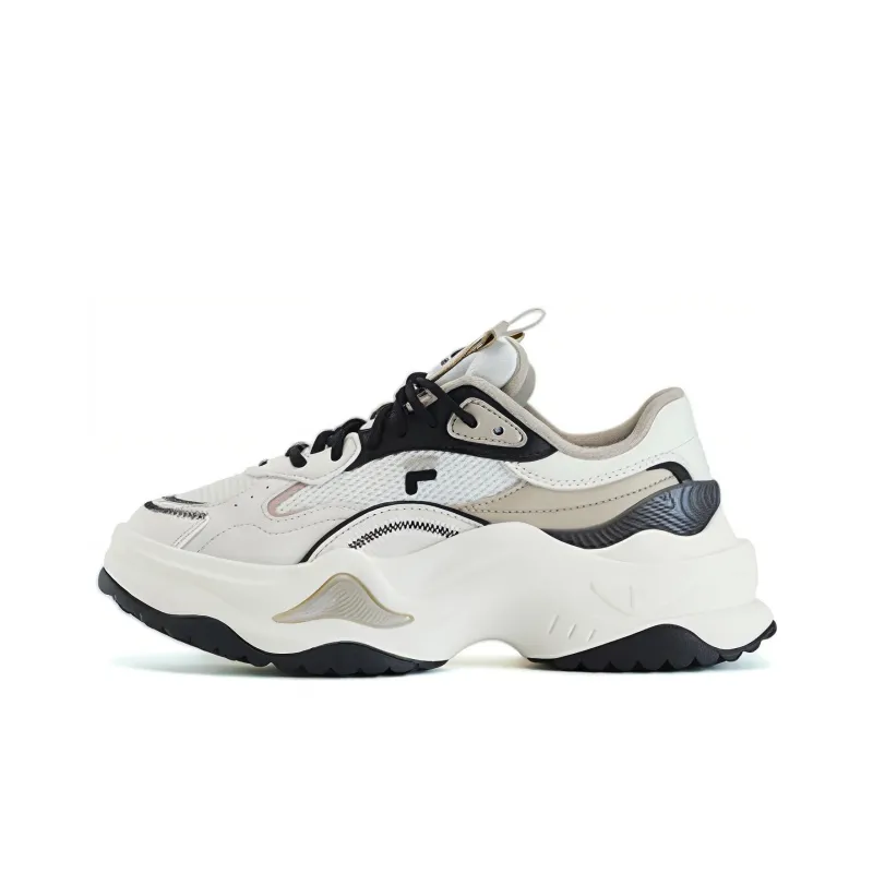 FILA FUSION Bianco Ii Sneakers 'White Beige Black' Women's-0