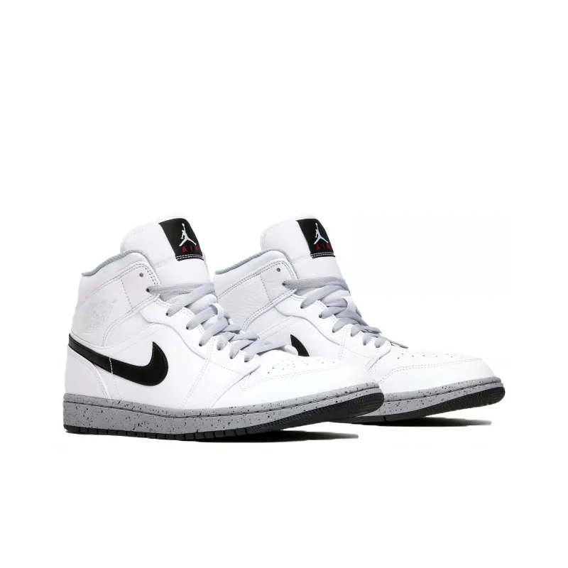 Jordan 1 Mid White Cement-2
