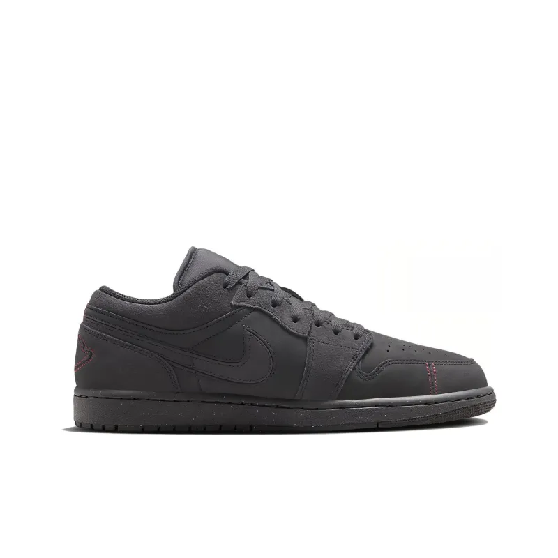 Jordan 1 Low Se Craft Dark Smoke Grey Varsity Red-1