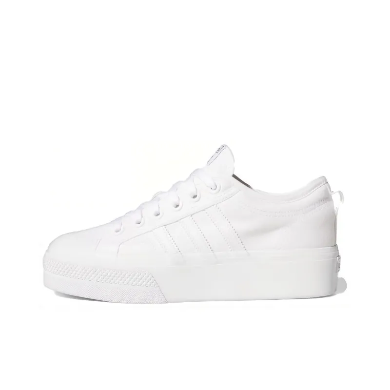 Adidas Nizza Platform Triple White Women's-0