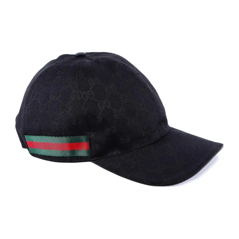 GUCCI Polyester Baseball Caps Women's Black-3