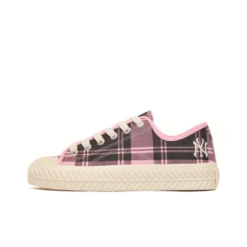 MLB Playball Anti Slip Wear Resistant Low Top Canvas Shoes Unisex Pink