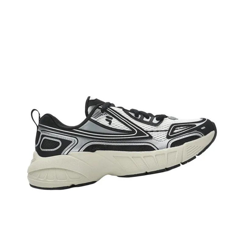 FILA FUSION CRED Leader Cushioned Slip Resistant Low Top Casual Running Shoes Men's White Black-1