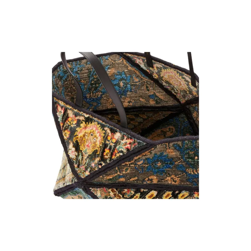 LOEWE Silk And Wool Blend Handbag Extra Large Unisex Multicolor-4