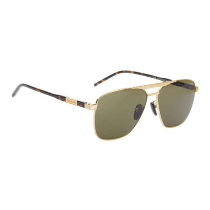 GUCCI Aviator Sunglasses Men's Gold-2