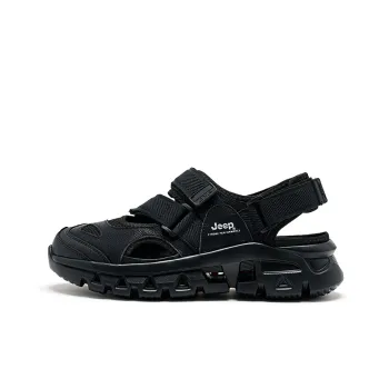 Jeep Closed Toe Slippers-Shell Shoes Beach Sandals Men's Black