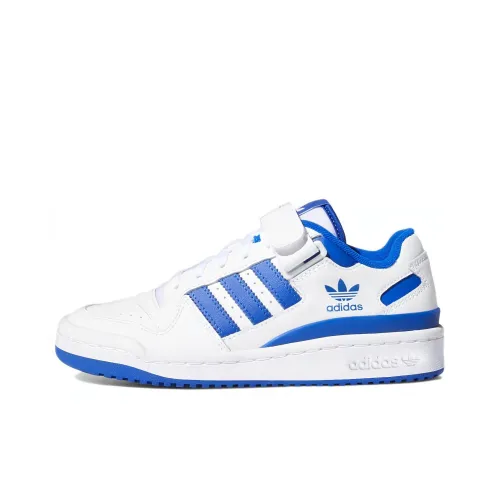 adidas Originals Forum Low J Skate shoes White/Blue Kids