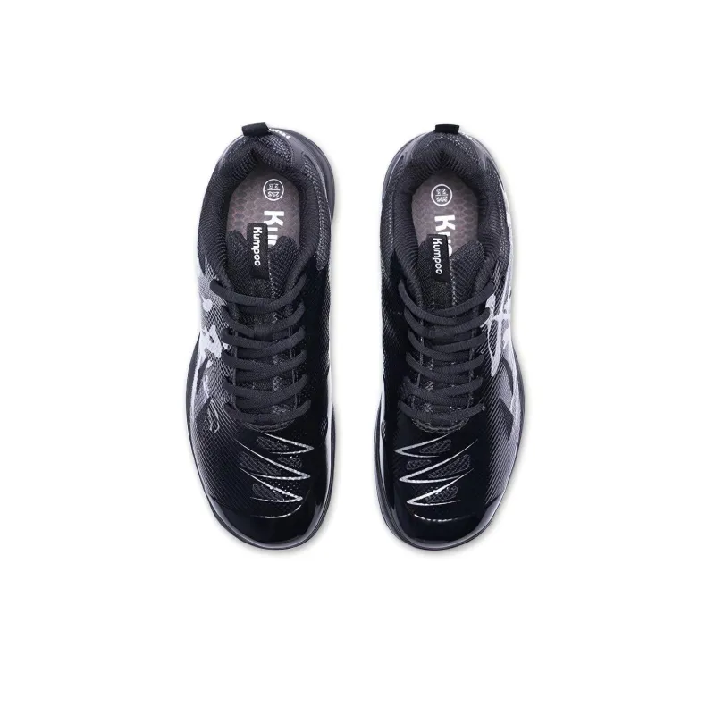 KUMPOO Badminton Shoes Unisex Low Top Black-3