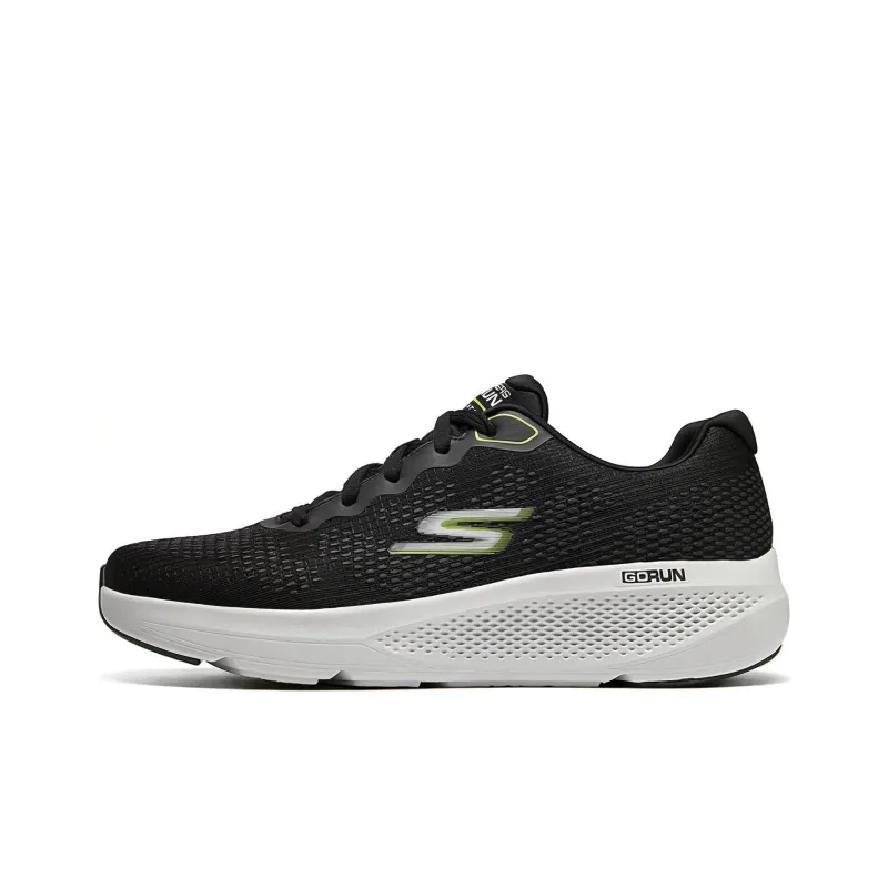 Skechers Cushioning, Slip Resistant, Breathable, Moisture Wicking Low Top Casual Running Shoes Men's Black-0