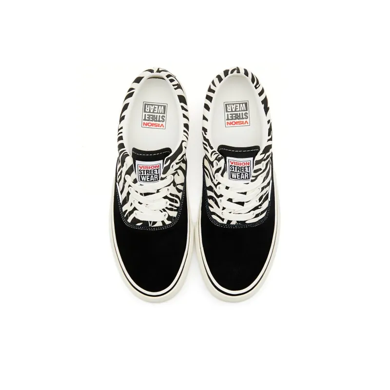 Vision Street Wear Trainers Plus Slip-Resistant Low-Top Skateboard Shoes Unisex Black White-3