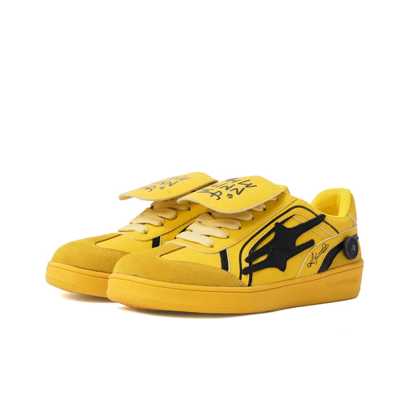 KILLWINNER Skateboard Shoes Unisex Low Top Yellow/Black-2