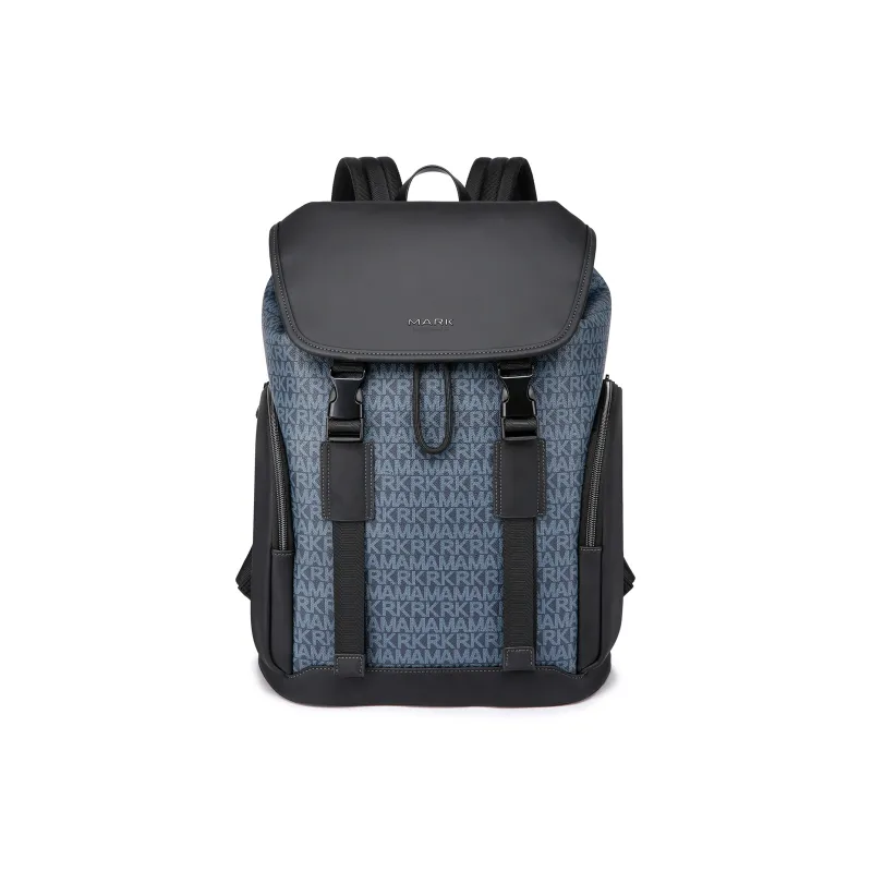 FAIRWHALE PVC For Microfiber Laptop Backpack Regular Men's Bronze Brown/Azure/Charcoal Gray-5