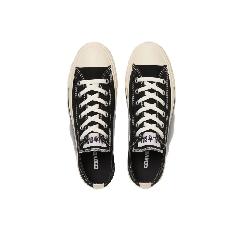 Converse All Star WORKSTITCHING OX Abrasion Resistant Breathable Low Top Canvas Shoes Unisex Black-3