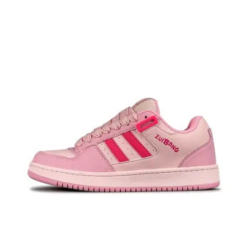 ZUIBANG Puffy Shoes Anti Slip Wear Resistant Low Top Skateboard Shoes Women's Peach Pink