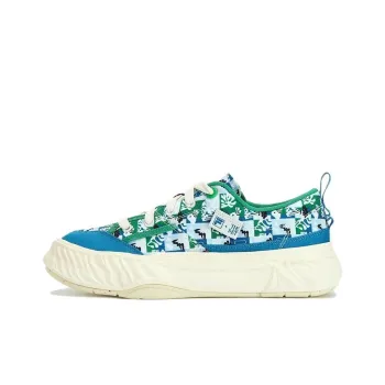 FILA Fosso MATISSE Anti Slip Wear Resistant Low Top Canvas Shoes Men's Blue White