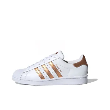 Adidas Originals Superstar White Copper Metallic Women's