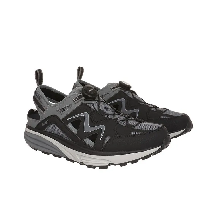 MBT Cushioned Wear Resistant Breathable Low Top Outdoor Shoes Men's Black-2