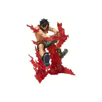 BANDAI Portgas D. Ace Bandai Figurarts Zero One Piece Portgas D. Ace Battle Ver. Juujika Scale Figures 13cm