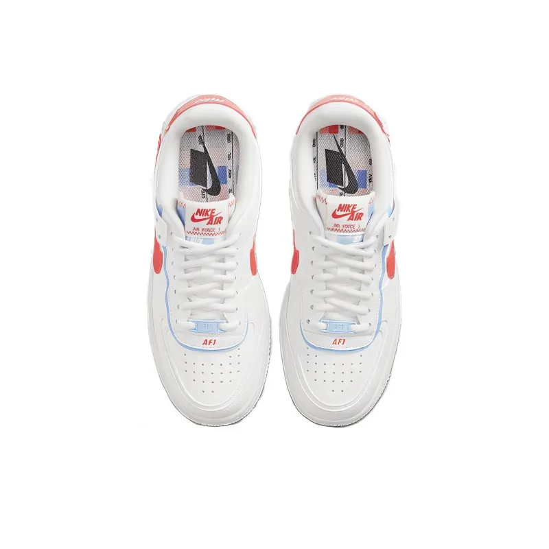 Nike Air Force 1 Low Shadow Summit White Team Orange Women's-3