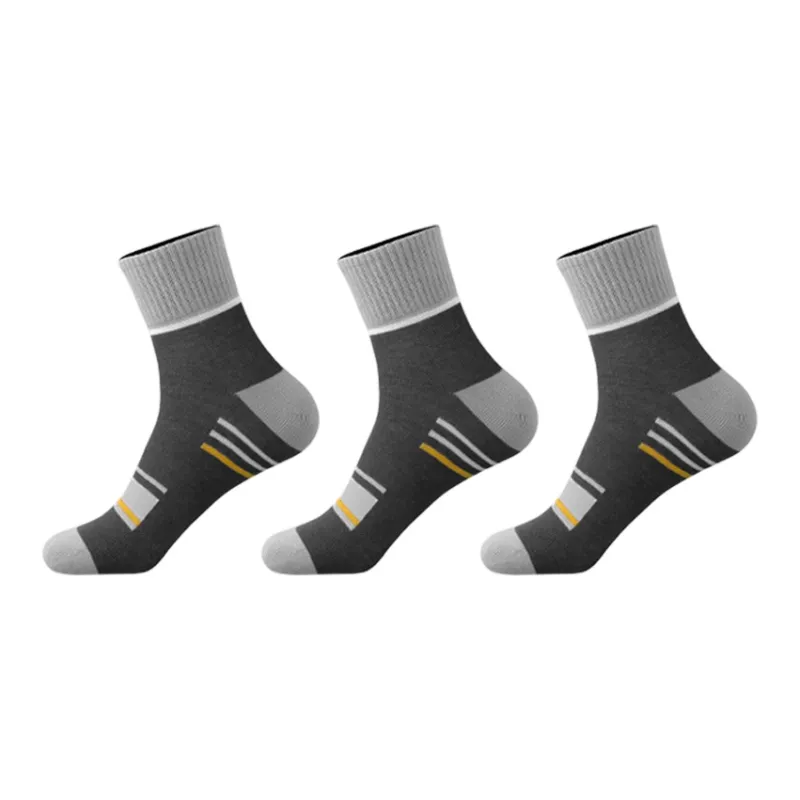 H YXIANG Mid Calf Socks Men's 3 Pack-2