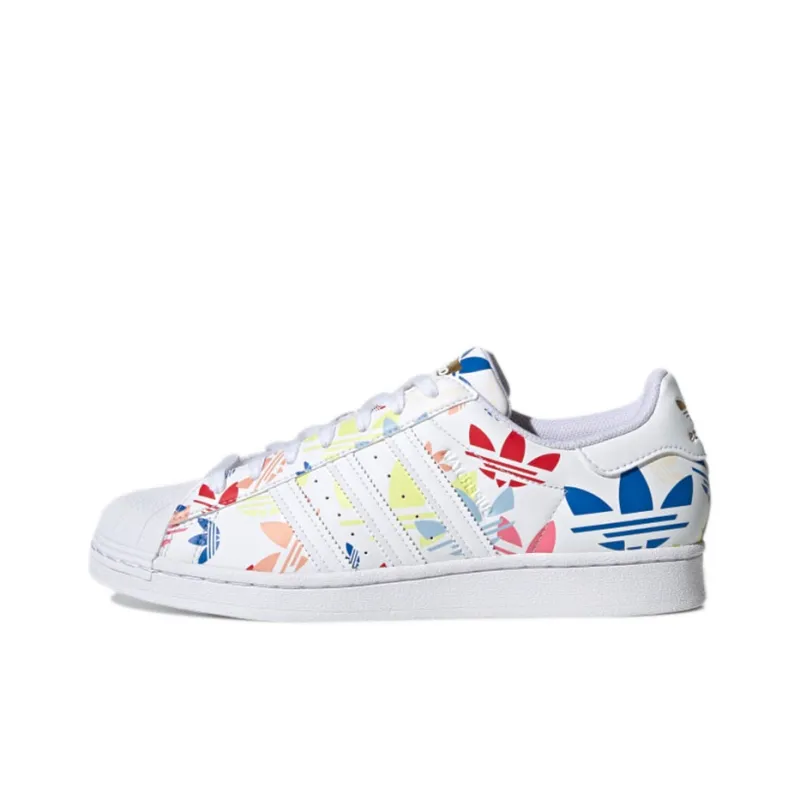 Superstar Adidas Originals 'Allover Trefoil - White Multi'-0